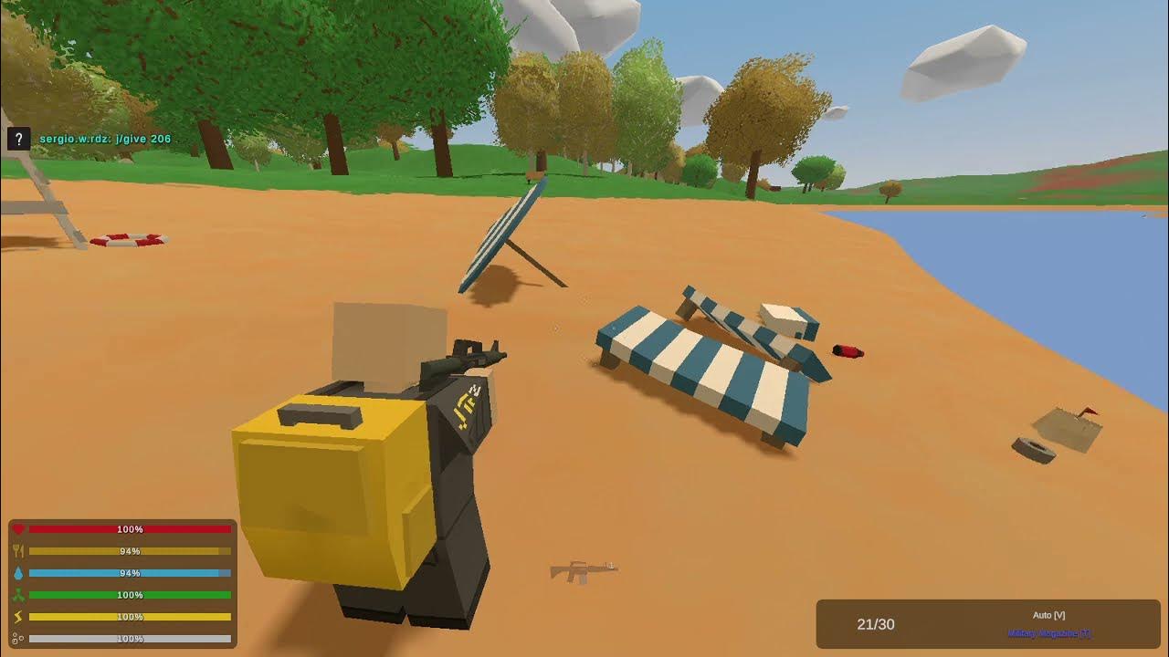 How to type commands in Unturned Creative (cheat codes) YouTube