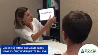 Visualizing letters and words builds visual memory and improves spelling.