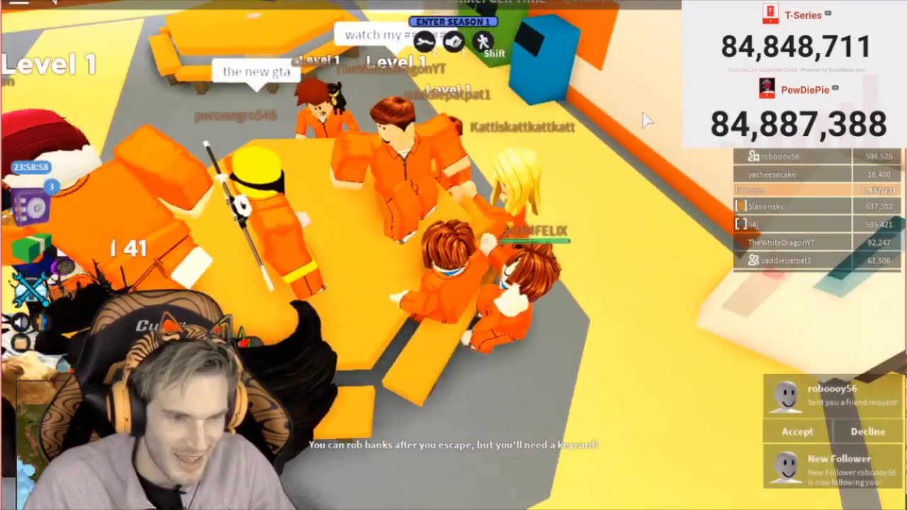 Pewdiepie Played Roblox Youtube - pewdiepie plays roblox part 1