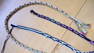 Triangle fingerloop braid of 7 loops