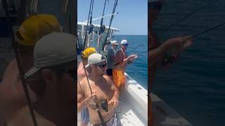 Triple hookup on Permit! #fishing