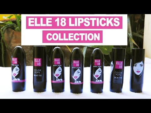 Video: Elle 18 Cherry Red Colour Pops apžvalga, Swatches