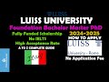Luiss university  luiss university scholarship  complete guide