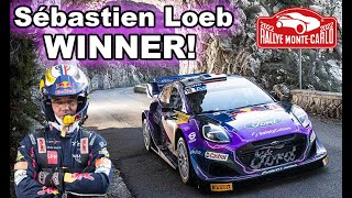 Sébastien Loeb Winner Rallye Monte Carlo 2022