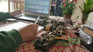 DL9GDC/QRP , G4WJJ R1BBF vibroplex nr 4 (blue racer 1919)