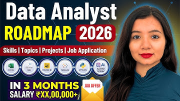 How to Become Data Analyst in 3 Months | Complete Data Analyst Roadmap 2026 | FREE Resources