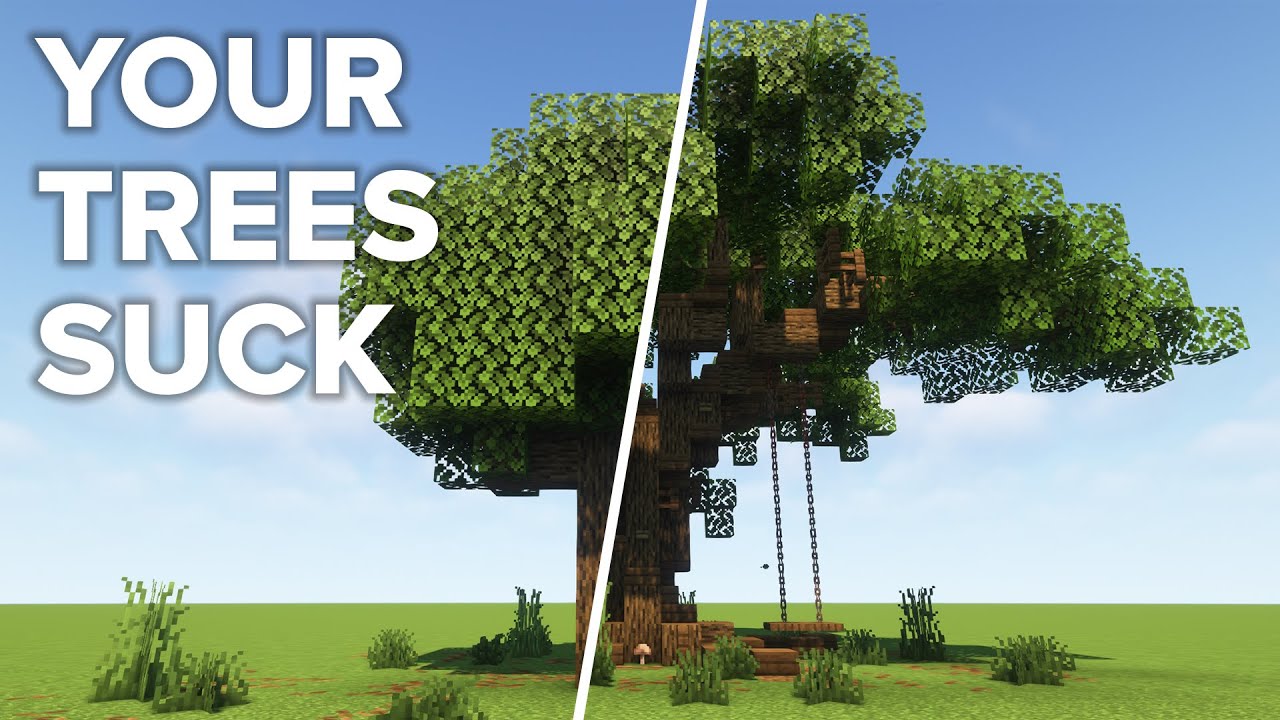 Minecraft Building Fundamentals - Building Trees - YouTube