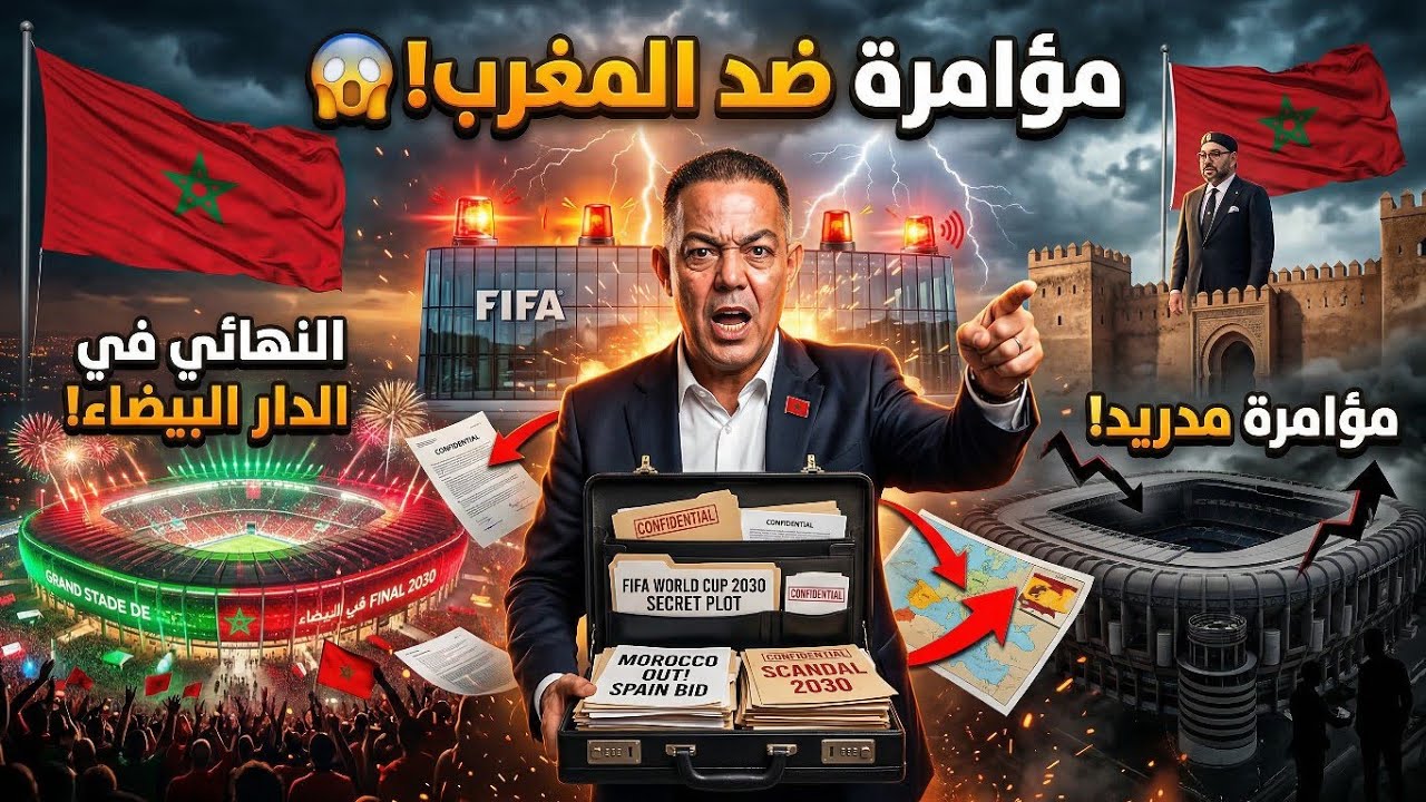 فضيحة تهز الفيفا! من يقف وراء محاولة حرمان المغرب من مونديال 2030؟لقجع يؤدب الجزائر و مصر