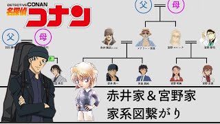 【名探偵コナン】赤井家＆宮野家家系図繋がり　【相関図】