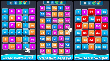 2248 Puzzle Game Merge Blocks Gameplay Android Mobile