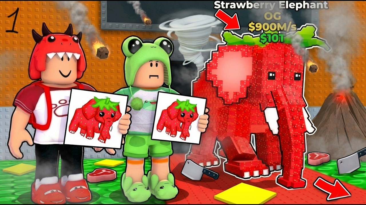 😱Red Dino & Mikey Frog BUT Everything I Draw Comes To LIFE in Steal a Brainrot (Roblox)