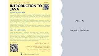 Class 5 of Cloud Classroom 2022 Spring, CS304 -  Introduction to Java