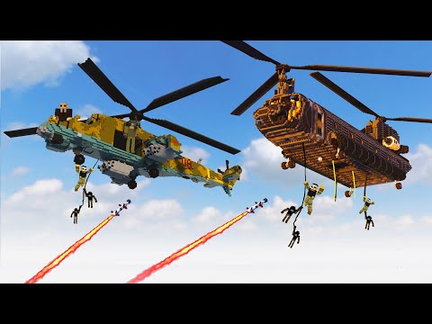 Realistic Helicopter Shootdowns & Crashes 7 😱 Teardown