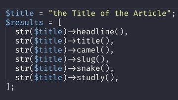 Laravel: Convert String to Various Cases