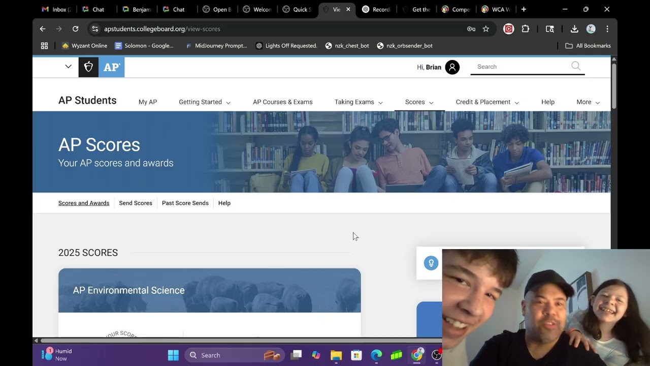 Dad takes AP Environmental Science (APES) With His Kids - Score Reveal Reaction Video!