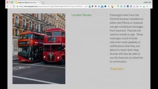 Eddystone Beacons for Smart Cities