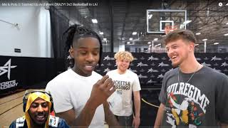 TJASS \& Polo G Teamed Up And Went CRAZY! 2v2 Basketball In LA! **REACTION**