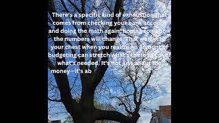 #FinancialPrison #MoneyExhaustion #InvisibleStruggle #BudgetBreaking #StuckInTheCycle