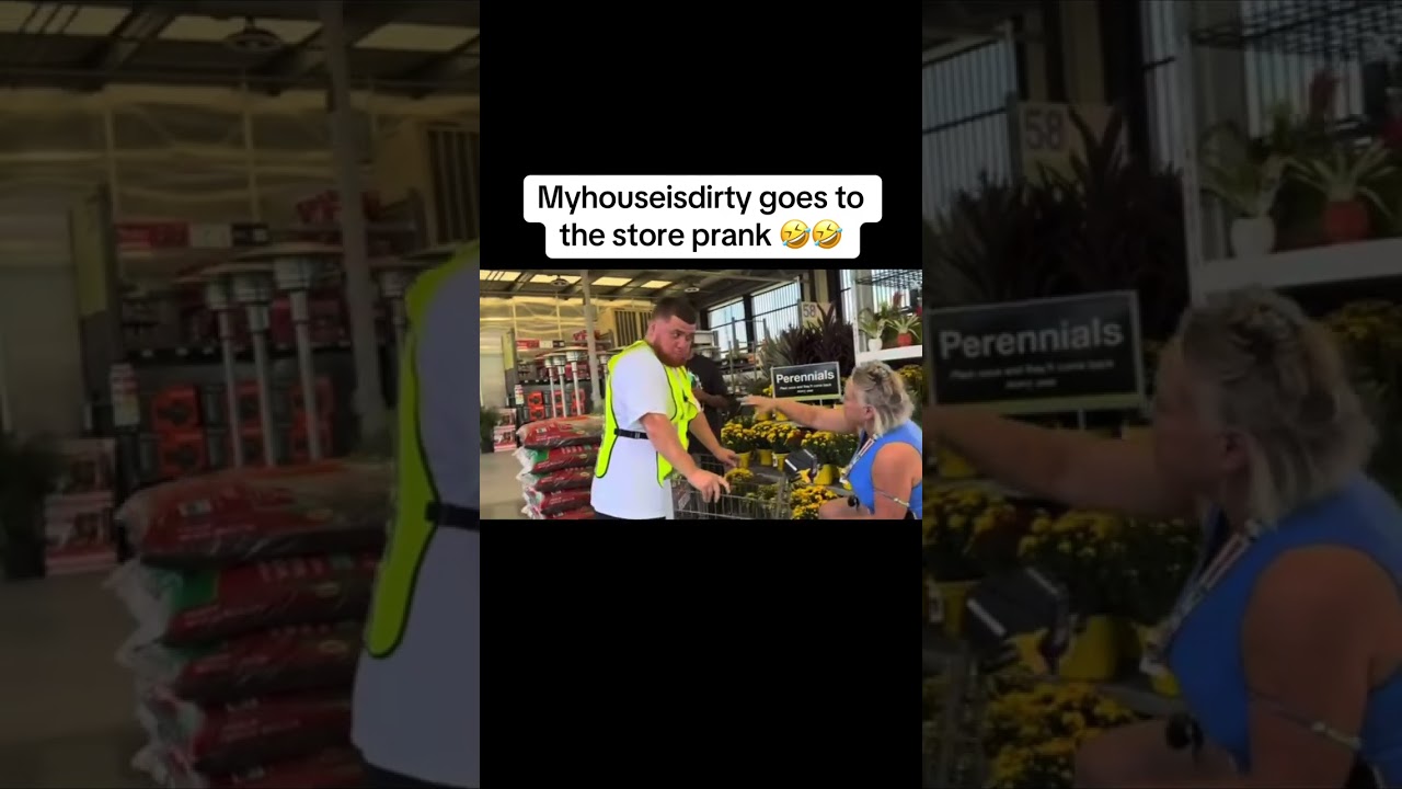 Myhouseisdirty goes to the store prank