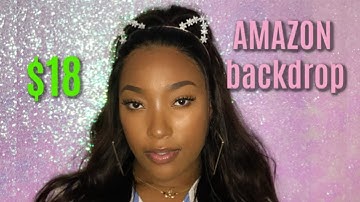 CHEAP VIDEO BACKGROUNDS | GLITTER BACKDROP FOR YOUTUBE | AMAZON UNDER $20 |