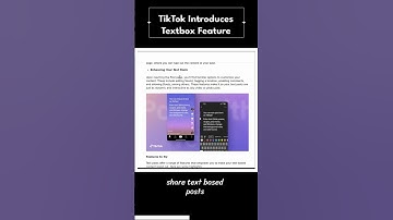 TikTok Introduces Text Posts #tiktok #tiktokupdates