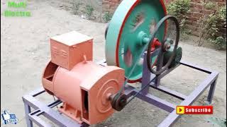 how to make 17kw free energy generator from 3hp motor and 17kw alternator  with full rpm calculation