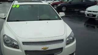 2008 Chevrolet Malibu LTZ White Art Gamblin Motors Jimmy the man Wiseman 11074A 2008 Chevrolet Malibu White