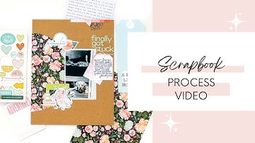 Scrapbook Process Video: Finally Got Stuck Cocoa Daisy Dog Traditional Layout How To Tutorial Set Up
