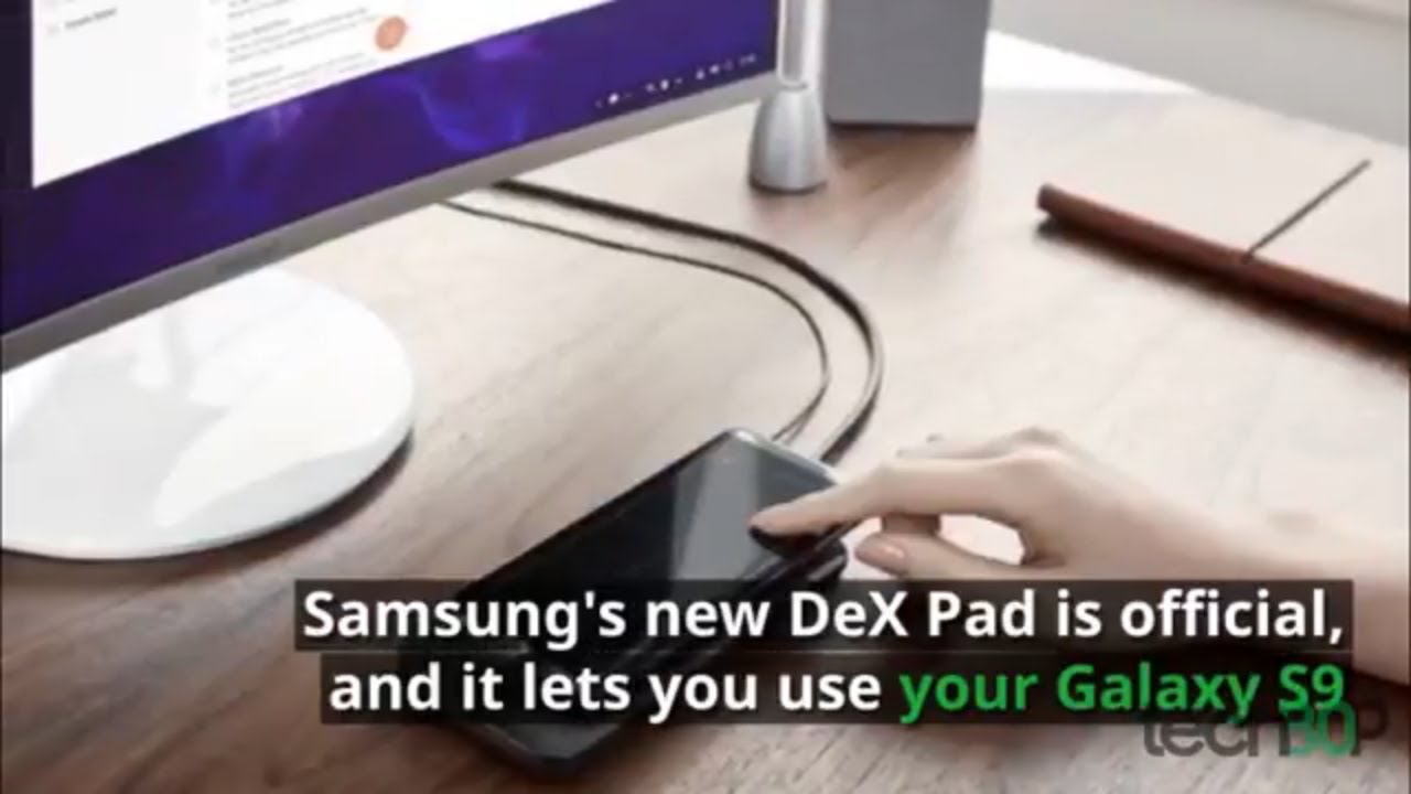 Samsung's new DeX Pad lets you use your Galaxy S9/S9+ as both a keyboard and a trackpad