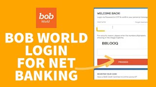 How to Login BOB World: Mobile Banking App by Bank of Baroda - BOB World Login for Net Banking screenshot 1