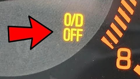 How to Fix & Reset O/D Off Overdrive Warning Light Stays On or Flashing | O/D Light On