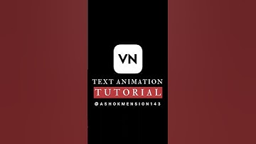 TEXT ANIMATION EFFECT || VN APP || #short @Ashokmension143