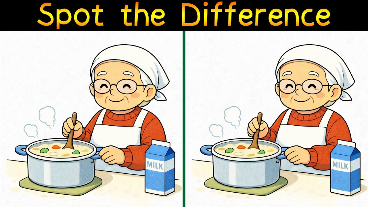 Spot-the-difference videos recommended for seniors aged 60 and over