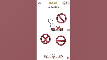 Brain Out Can You Pass It All Level 1, No Smoking