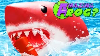 DEFEATING THE GIANT RED SHARK! - Amazing Frog - Part 144 | Pungence screenshot 5