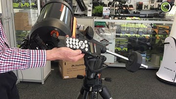 Celestron 8" Advanced VX part 3: turning on and aligning the telescope and equatorial mount