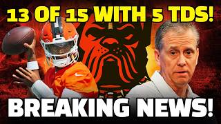 Shedeur Sanders 13 of 15 With 5 TDs! Browns QB Competition Just EXPLODED