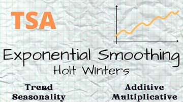 TSA - Exponential Smoothing - Trend and/or Seasonality (Holt Winters) (theory + R code)