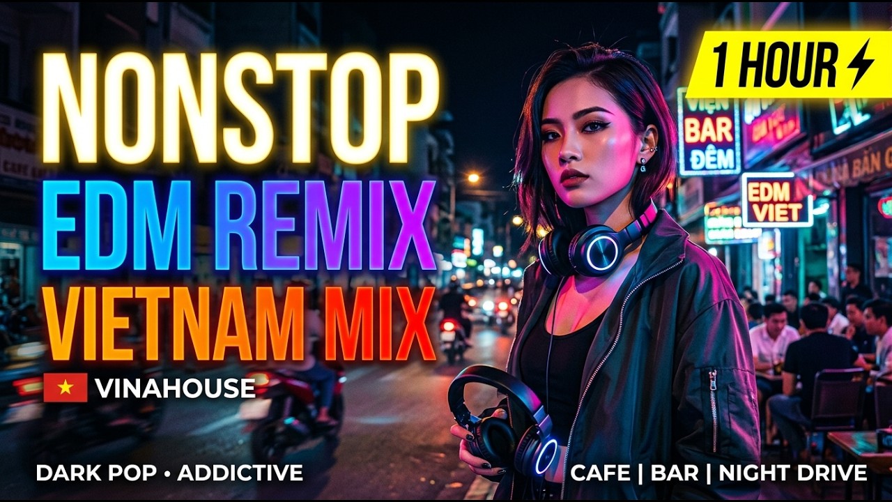 Nhạc Remix EDM Nonstop 1 Hour ⚡ Dark Pop Vietnam Mix  Nghe Là Nghiện  Cafe – Bar – Night Drive