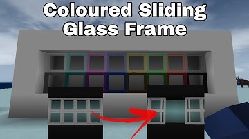 Coloured Sliding Glass Frame Furniture in Mini Block Craft
