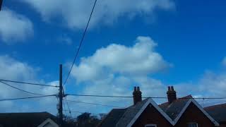13th March 2019 time lapse sky. Sunset