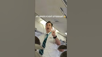 Funniest flight attendant ever 🤣 #fyp  #funny #aviation  #flightattendant @FootballFanatic125