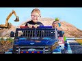 Braxton and Ryder Play as Police and they give a ticket to mom for littering - Kids Learning Video