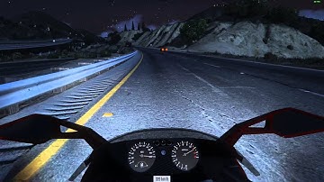 GTA V - Hakuchou (Hayabusa) Top Speed w/ Realistic Speed Mod