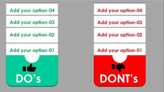 How to create DO's and DONT's slide in PowerPoint
