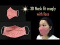 3D mask form fit snugly with the face/La forma de la máscara 3D se ajusta perfectamente a la cara