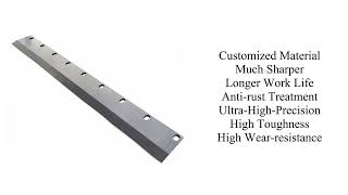 High Precision Straight Guillotine Knives for Paper Cutting Machine with Smooth Edge.