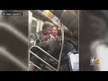 Man, Woman Threaten Each Other With Knives On Subway