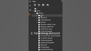 Upload dataset to the Colab using Google Drive