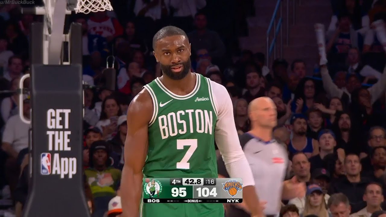 All the 7 turnovers by Jaylen Brown vs. the Knicks last night - 10/24/25